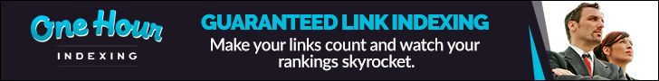 OneHourIndexing.co: Get your backlinks indexed in as little as an hour.
